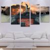 War And Freedom - Nature 5 Panel Canvas Art Wall Decor