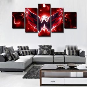 Washington Capitals Hockey 4 Sport - 5 Panel Canvas Art Wall Decor