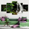 Waterfall Vallet - Nature 5 Panel Canvas Art Wall Decor