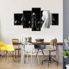 White Knight Chess - Gaming 5 Panel Canvas Art Wall Decor