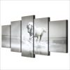 Whitehorse - Animal 5 Panel Canvas Art Wall Decor