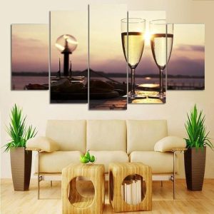 Wine Enthusiast - Wine 5 Panel Canvas Art Wall Decor