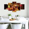 Wine - Wine 5 Panel Canvas Art Wall Decor