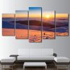 Winter Scene Snowboard Skiing 01 - Nature 5 Panel Canvas Art Wall Decor