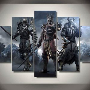 Witcher Of The Wild Hunt Generals - Movie 5 Panel Canvas Art Wall Decor