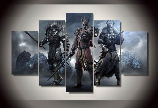 Witcher Of The Wild Hunt Generals - Movie 5 Panel Canvas Art Wall Decor