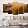 Wolf Wild Life - Animal 5 Panel Canvas Art Wall Decor