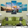 Wood House - Nature 5 Panel Canvas Art Wall Decor