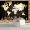 World Map- World Map 5 Panel Canvas Art Wall Decor