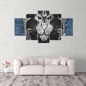 World Of Warcraft Alliance 2 - Gaming 5 Panel Canvas Art Wall Decor