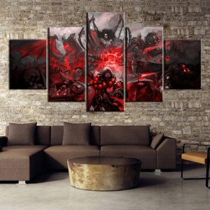 World of Warcraft Gaming - 5 Panel Canvas Art Wall Decor