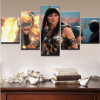 Xena: Warrior Princess - Movie 5 Panel Canvas Art Wall Decor