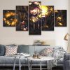 Youjo Senki Tanya Degurechaff Anime - 5 Panel Canvas Art Wall Decor