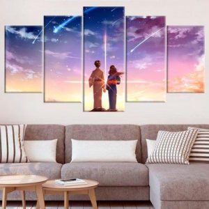 Your Name Kimi No Na Wa 1 - Anime 5 Panel Canvas Art Wall Decor