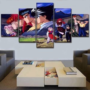 Yu Yu Hakusho Anime - 5 Panel Canvas Art Wall Decor