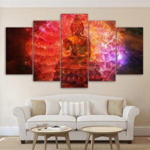 Zen Buddhism 01 - Religion 5 Panel Canvas Art Wall Decor