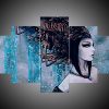 Zodiac - Aquarius - Abstract 5 Panel Canvas Art Wall Decor