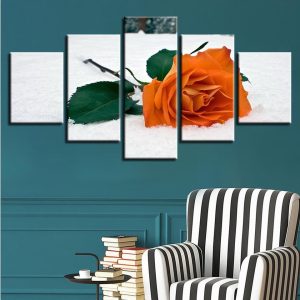 brilliant flower 1 - Nature 5 Panel Canvas Art Wall Decor