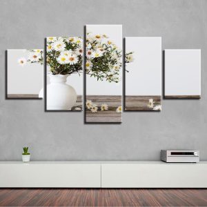 brilliant flower - Nature 5 Panel Canvas Art Wall Decor