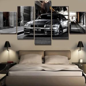 new car 2 - Automative 5 Panel Canvas Art Wall Decor