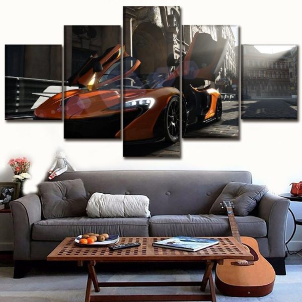 new car 3 - Automative 5 Panel Canvas Art Wall Decor