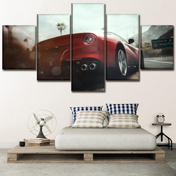 new car 4 - Automative 5 Panel Canvas Art Wall Decor