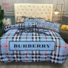 AVAILABLE Burberry Established 1856 Mix Blue Duvet Cover Luxury Color Bedding Set