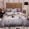 [AVAILABLE] Louis Vuitton Gray Luxury Brand Bedding Sets Limited Edition