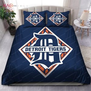 BEST Logo Detroit Tigers MLB Bedding Sets Limited Edition