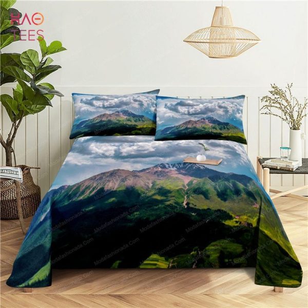 Beautiful Mountain Scenery luxury Bedding Sets