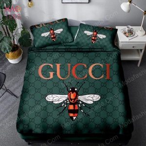 Bee Gucci Logo Fashion Brands Bedding Set