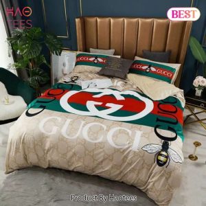 Bee Gucci Luxury Brand Bedding Set Bedspread Duvet Cover Set Home Decor