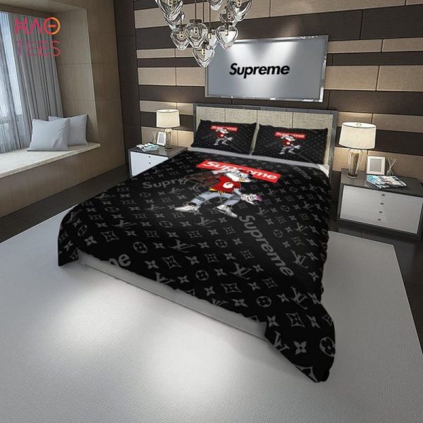 Bugs Bunny Supreme LV Luxury Brand Bedding Sets POD Design