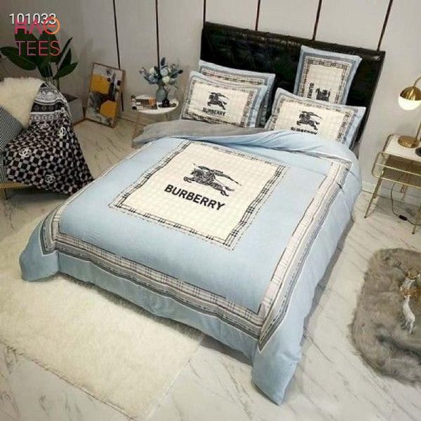 Burberry Bedding Set Luxury Brand All Over Printed