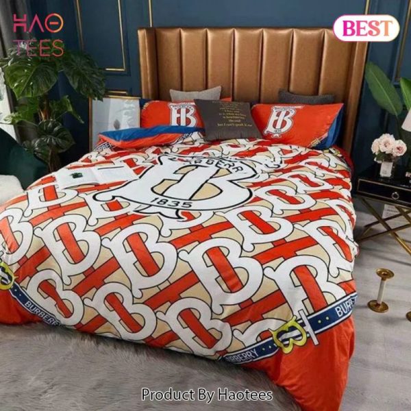 Burberry Hot Bedding Set Printed Bedding Sets Quilt Sets Duvet Cover Luxury Brand Bedding Decor Bedroom Sets