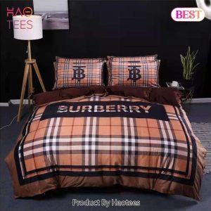 Burberry Luxury Logo Fashion Brand Premium Bedding Set Home Decor – YP41