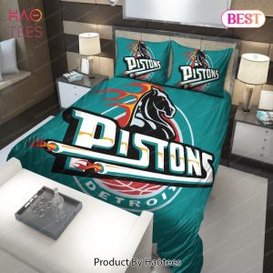 Buy 1996-2001 Logo Detroit Pistons NBA 222 Bedding Sets Bed Sets