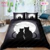 Buy 3D Moonlight Cat Black Bedding Sets Bed Sets