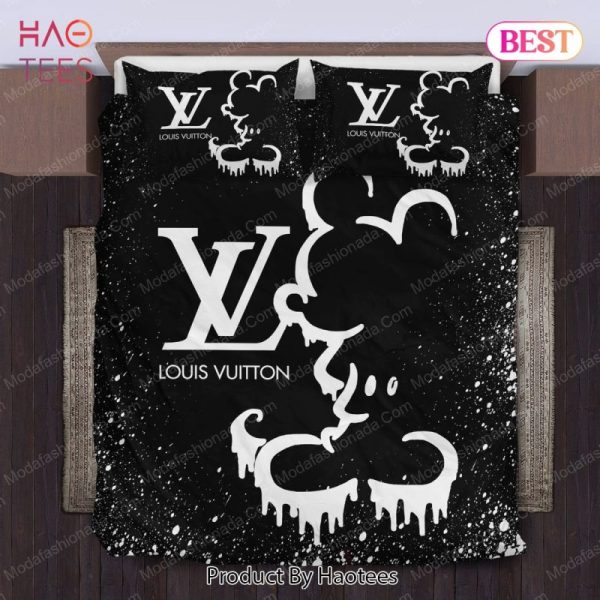 Buy Black Mickey Mouse Louis Vuitton Bedding Sets Bed Sets