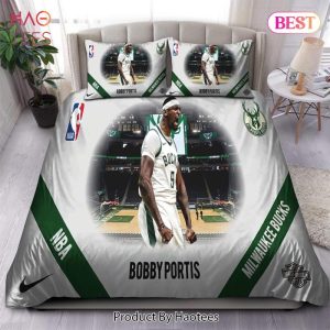 Buy Bobby Portis Milwaukee Bucks NBA 22 Bedding Sets Bed Sets