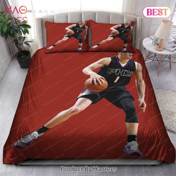 Buy Devin Booker Phoenix Suns NBA 87 Bedding Sets Bed Sets