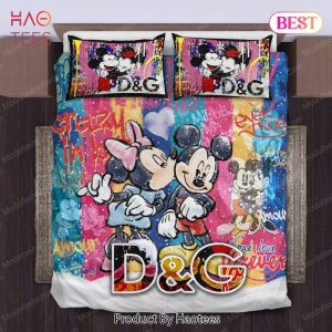 Buy Dolce & Gabbana Mickey Style Merry Christmas Bedding Sets Bed Sets