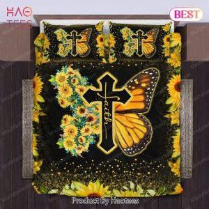 Buy Faith Jesus Christ Butterfly Sunflower Bedding Sets Bed Sets