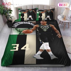 Buy Giannis Antetokounmpo Milwaukee Bucks NBA 13 Bedding Sets Bed Sets