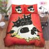 Buy Halloween Cartoon Skull & Adorable Black Cat Animal 306 Bedding Set Bed Sets