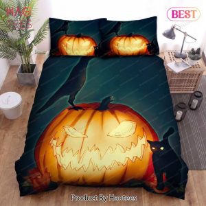 Buy Halloween Crow With Jack O Lantern & Black Cat Animal 273 Bedding Set Bed Sets