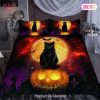 Buy Halloween Jack O’Lantern Black Cat Animal 294 Bedding Set Bed Sets