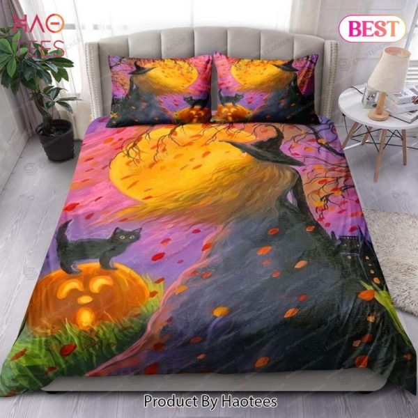 Buy Halloween Witch And Cat Animal 256 Bedding Set Bed Sets