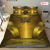 Buy Harley Davidson Eagle Yellow Background Motorcycles Logo Moto 26 Bedding Set Bed Sets