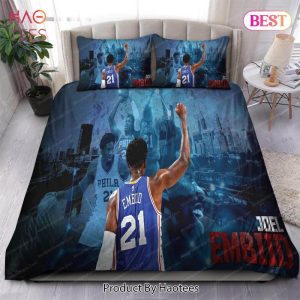 Buy Joel Embiid Philadelphia 76ers NBA 100 Bedding Sets Bed Sets